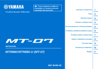 Yamaha MT-07 - Uzivatelska prirucka 2022-SK-3